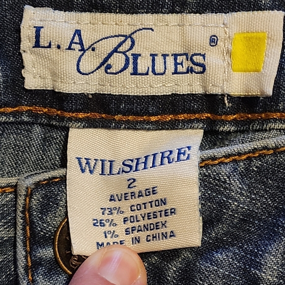 L.A. Blues Wilshire Straight-Leg Vintage Y2K Jeans Medium Wash Size 2 - Picture 5 of 5